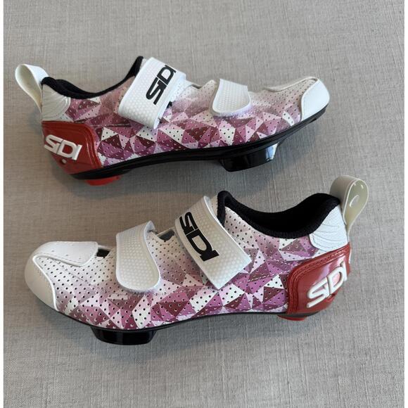 Sidi T-5 Women’s AIR Triathlon Cycling Shoes White Size 39 - Picture 2 of 8